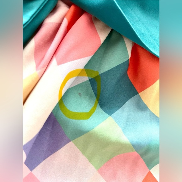 Colorful Checkered 50s Dress, Unique Vintage, Plus Size 3X (20) - Picture 10 of 11